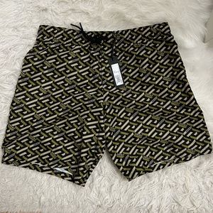 Versace Grecca print swim trunks *NEW* unworn